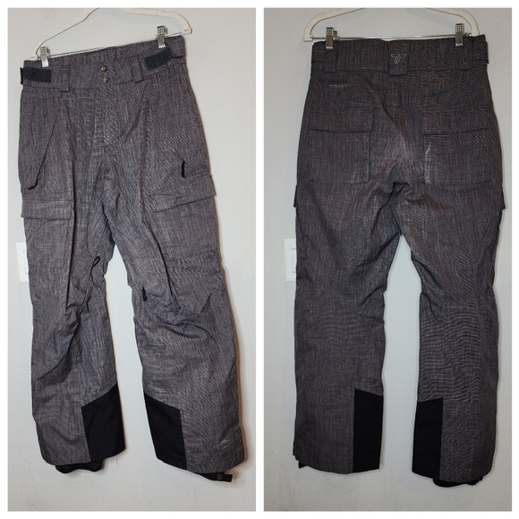 COLUMBIA Omni-Tech Titanium Grey Snowboard Pants.  Men's size Small. - Picture 1 of 16